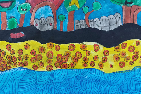 Bildnerisches Gestalten mit Hundertwasser